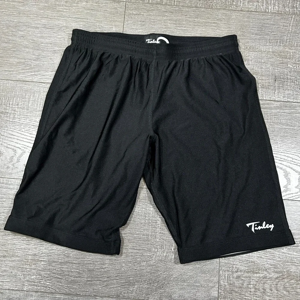 Tinley Athletic Short Men's L Black Soccer Basketball Training Casual Sportswear